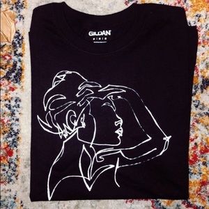 Original screen print black T-shirt @ ScribsInk